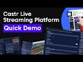 Demo of Castr Live Streaming Platform
