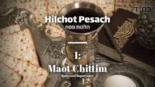 Hilchot Pesach Series | 1: Maot Chittim