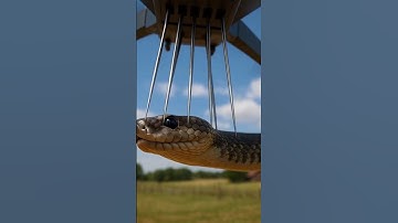 Advanced Drone captures a snake with  six needles#sharp #Drohne #ドローン #drone #shorts