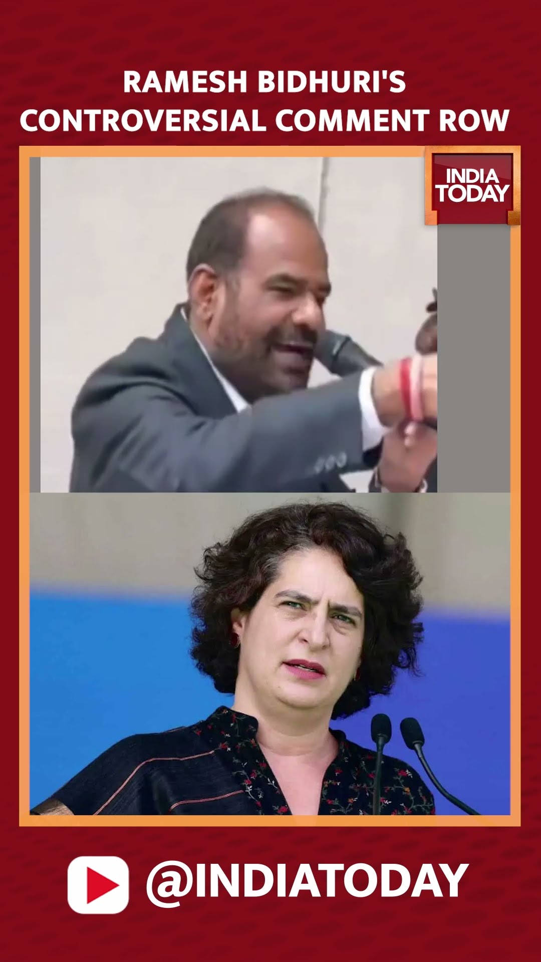 BJP Kalkaji Candidate Ramesh Bidhuri's Controversial Comment On Priyanka Gandhi | India Today