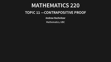11 - Contrapositive proof