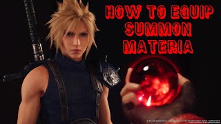 Final Fantasy 7 Remake - How to Use Summon Materia