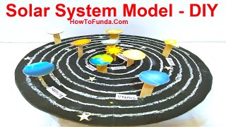 Solar system model for science fair project | social science project | DIY at home | howtofunda
