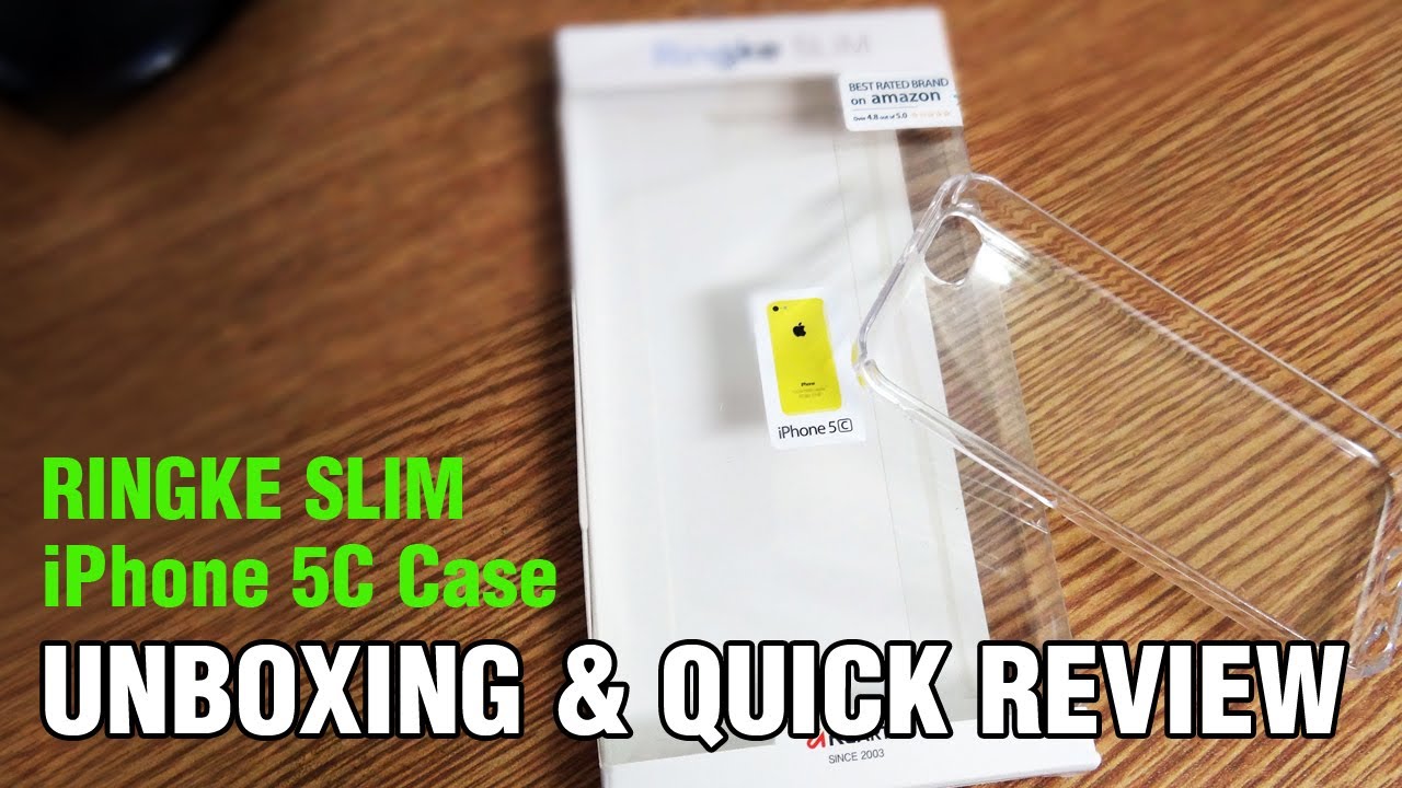Rearth Ringke Slim Apple iPhone 5C Case Unboxing / Review