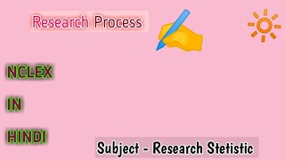 Research Process: Quickest & Easiest Explanation  ll Nursing ll