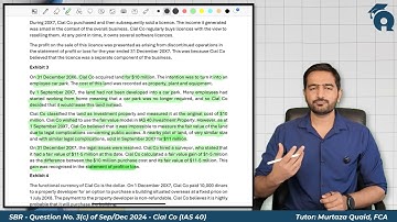 ACCA - SBR - Question No . 3(c) of Sep/Dec 2024 - Cial Co - IAS 40 (English)