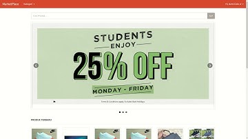 Preview Tutorial Membuat Website Marketplace dengan Codeigniter, Bootstrap dan IonAuth