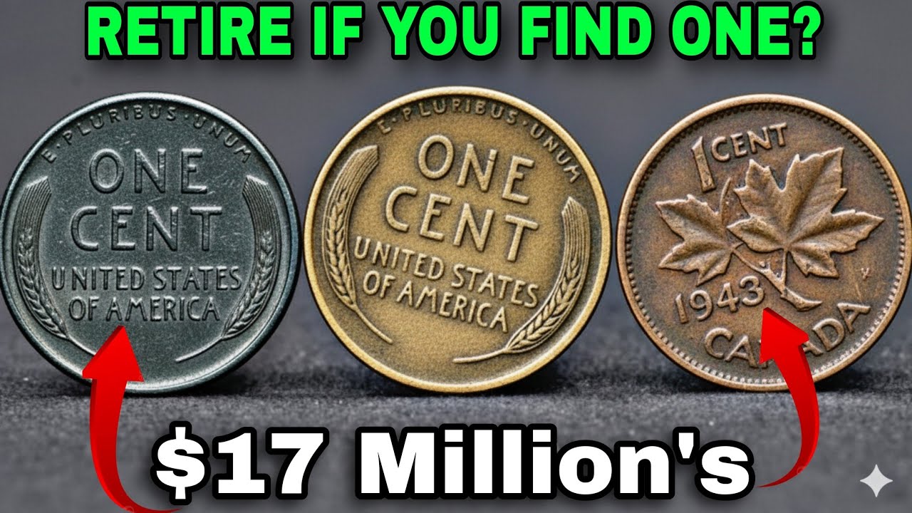 How Much Are Old 1943 steel Penny, wheat One Cent & Canada 1 Cent Coins Worth Today? Look For This!