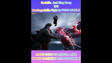 Godzilla And King Kong v/s Mechagodzilla Fight | New Mode || PUBG MOBILE || #shorts #whatsappstatus