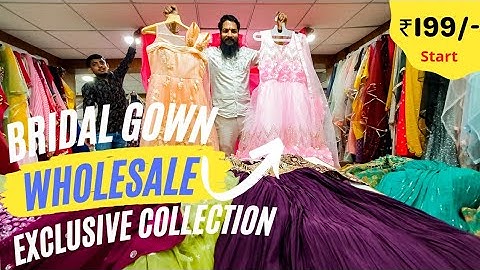 Bridal Gown and Heavy Crop Top in Wholesale from Surat Manufacturer @ very affordable Rates AjitZone