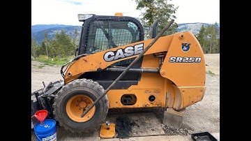 2012 case sr250 skid steer drive chain replaced