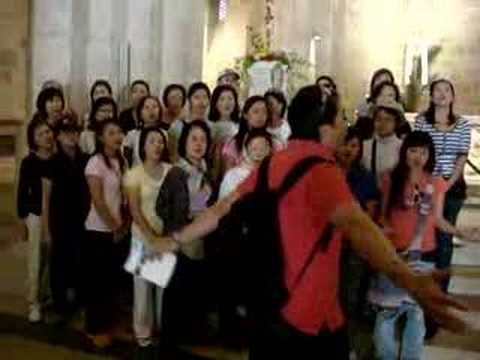 Singing in St Anne's Church, Jerusalem