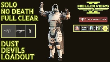 HELLDIVERS 2 | DUST DEVIL VS WAR STRIDERS | Solo No Death Full Clear Hardest Difficulty