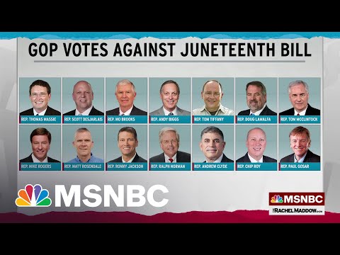 Juneteenth Federal Holiday Bill Heads To Biden's Desk; 14 Republicans Vote No