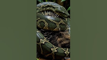 Epic Wildlife Battle : Giant Python vs Porcupine #shorts #wildlife #animals #usa #nature #tnatvku