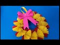 Paper wreath making for Christmas decoration ideas