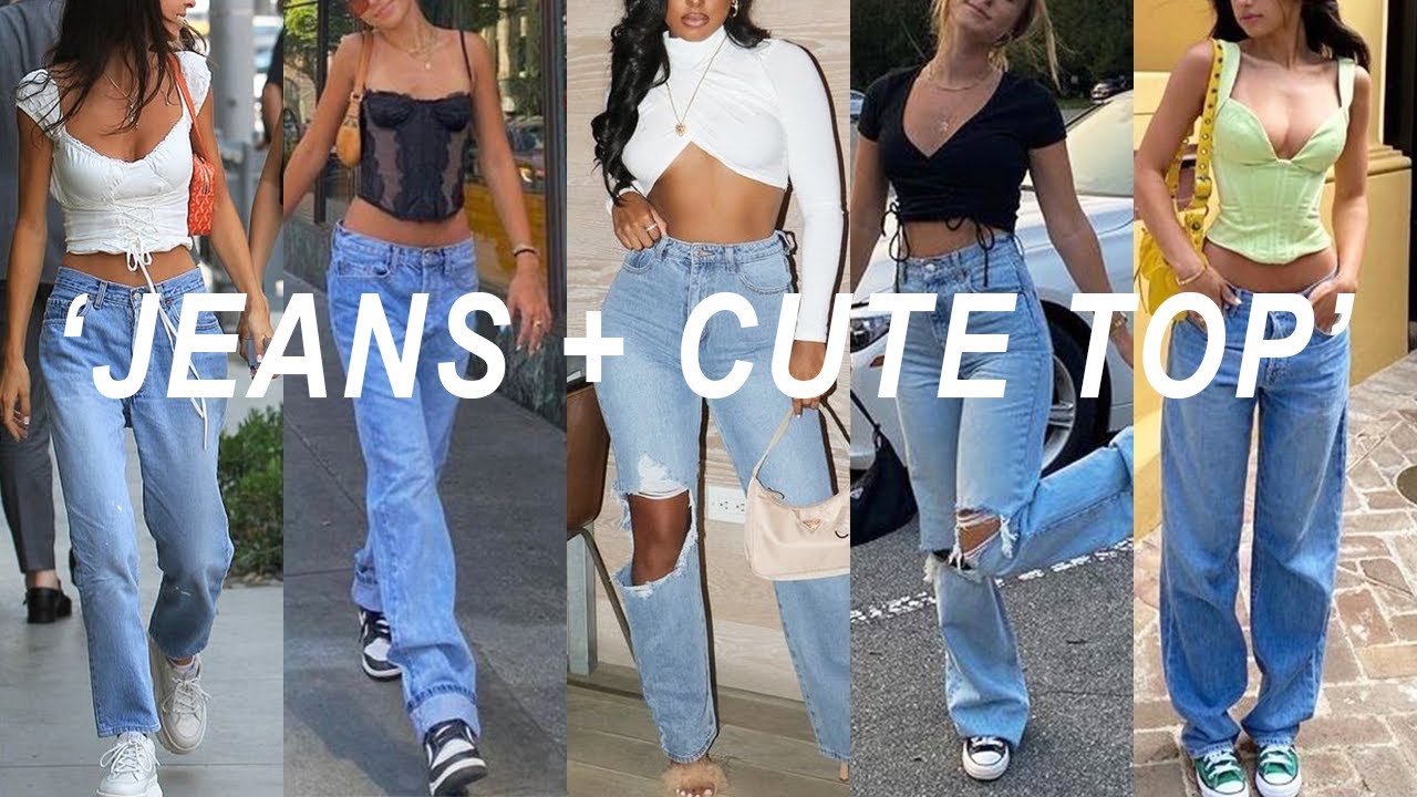 Jeans and a Cute Top' (outfit ideas) 