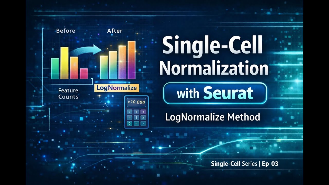 Single-Cell RNA-seq Normalization in Seurat | LogNormalize Step by Step
