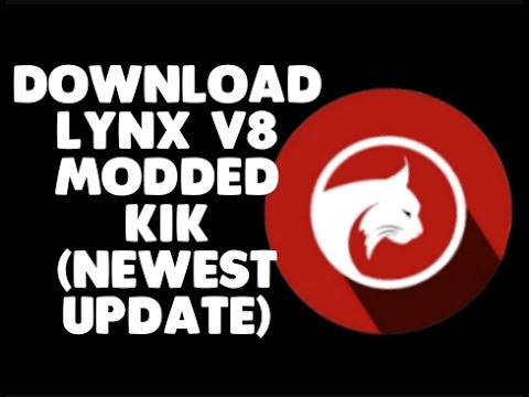 Modded kik / Lynx Dark - V8 [NOT latest version] How to mod kik