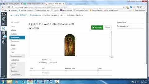 Canvas Tip - Expanding the Assignment Window