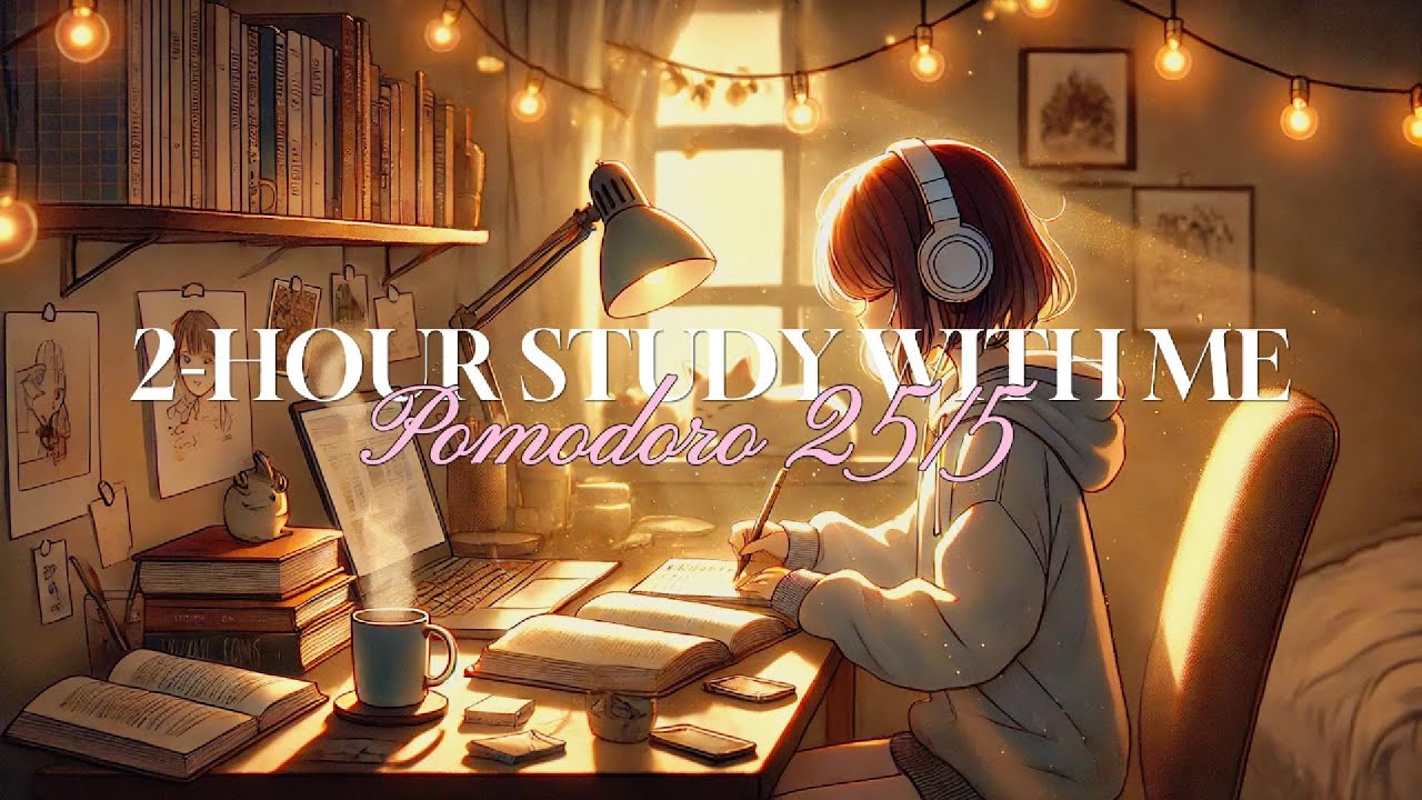 2-HOURS STUDY WITH ME | Pomodoro 25/5 | Lofi Calm Music for Focus ...