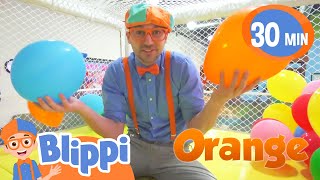 Colorful Balloons Song | Blippi 30 MIN | Moonbug Kids  Fun Stories and Colors