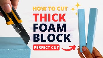 How to neatly cut Foam Blocks | Craft Foam | Styrofoam