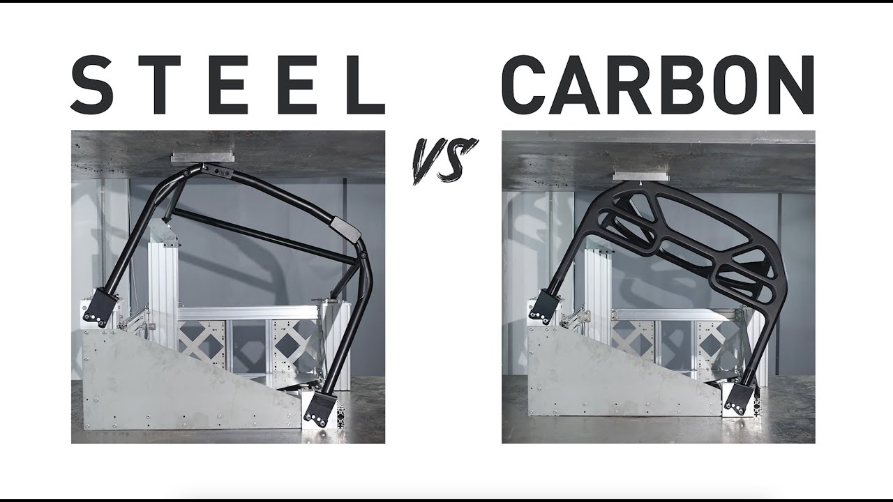 SilverRocket GT4 RS Carbon Fiber Roll Cage VS PORSCHE OEM Steel Roll Cage Crash Testing by TÜV SÜD