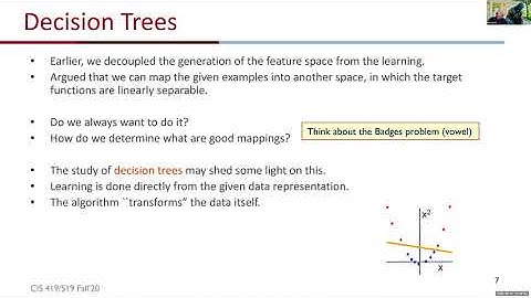 Lecture #2a: Decision Trees; Over-fitting (9/21/2020)