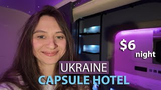 I SPENT 3 NIGHTS IN A WAR ZONE CAPSULE HOTEL. Ukraine.