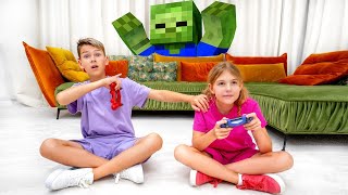 Minecraft im wirklichen Leben | Sammlung der besten Videos für Kinder | Vania Mania DE