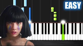 Sia - The Greatest - EASY Piano Tutorial by PlutaX chords
