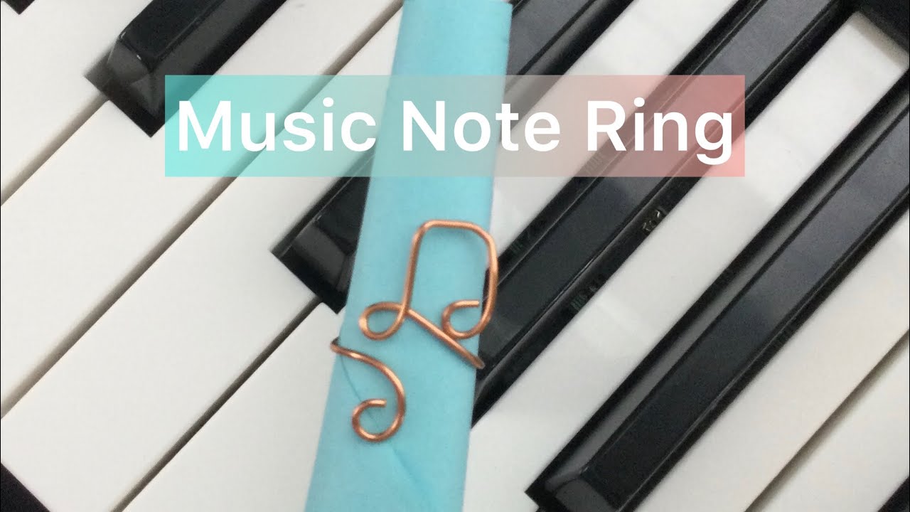 Musical Note Ring Pattern How to make a Music Note Ring out of wire - YouTube