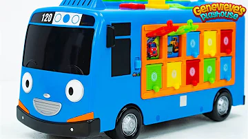 Teach Babies Colors, Numbers, and Vehicles with Tayo the Little Bus Toy Video for Kids!