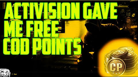 Activision Gave Me CoD Points!! WTF