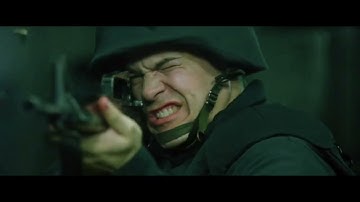 The Matrix. Neo and Trinity rescue Morpheus from the agents Scene. Part 1