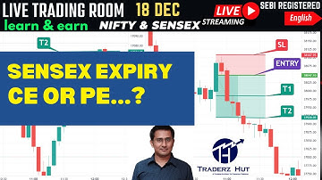 🔴Live Nifty intraday trading | sensex live trading | Live options trading | 18 DEC Part 1