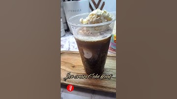 Easy 2 Ingredient  Ice cream Coke float | Vanilla flavor