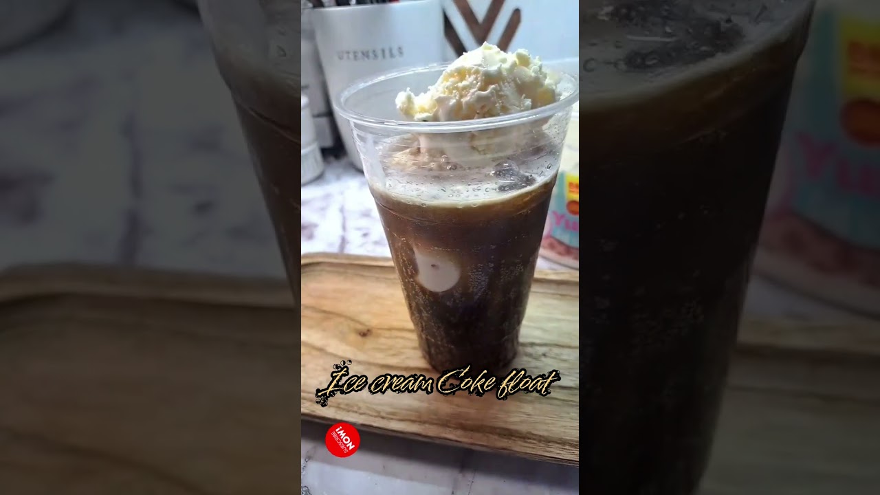 Easy 2 Ingredient  Ice cream Coke float | Vanilla flavor