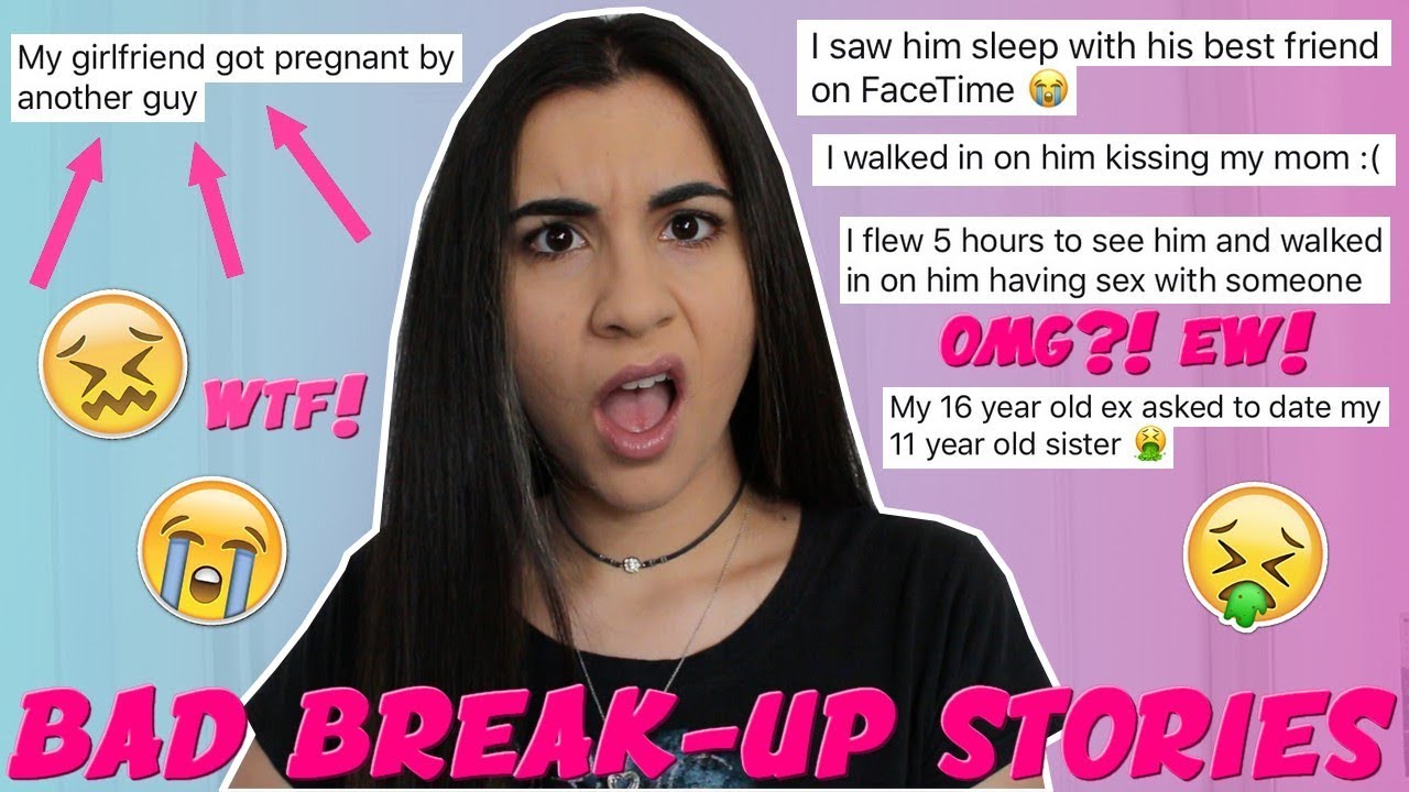 Reacting to the WORST Break Up Stories EVER 2  Just Sharon