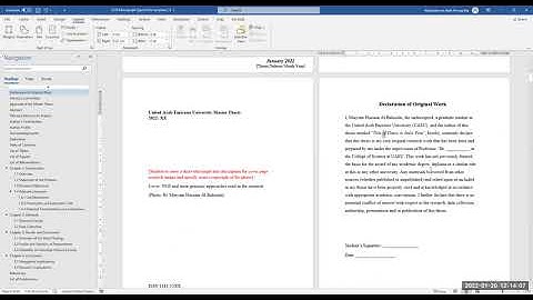 Thesis Formatting Workshop - New Template 2022