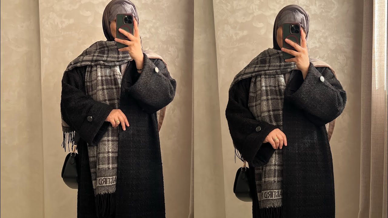 	•	كيمونو شتوي 🍁راقي بخياطة بسيطة وأنيقة🍁