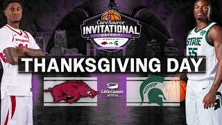 Michigan State vs Arkansas - Thanksgiving Day - Detroit
