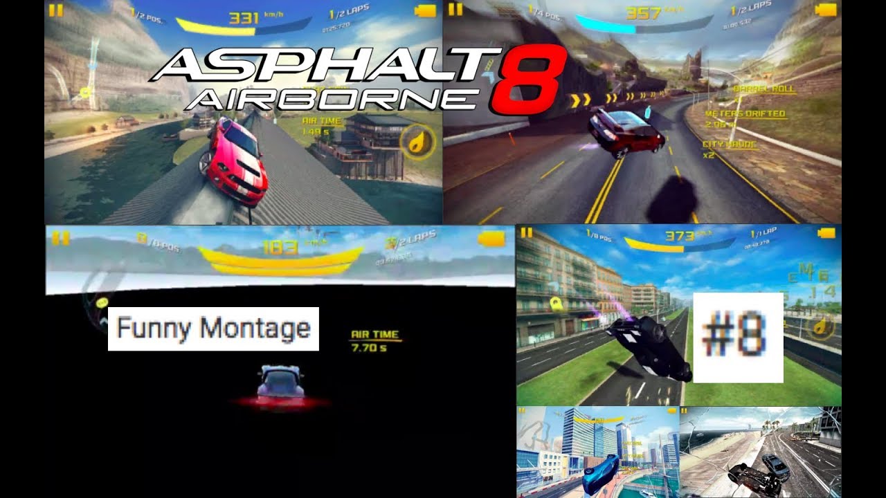 ПОДПИСЧИКИ 4K!!!! Забавный монтаж Asphalt 8 №8 (Специально для 4000 подписчиков)