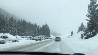 Driving Crystal Mountain - Snow Day