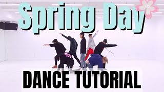 BTS 「Spring Day」Dance Practice Mirror Tutorial (SLOWED)