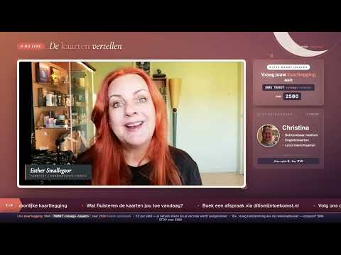Woensdag 29 juli Esther Smallegoor in De kaarten vertellen