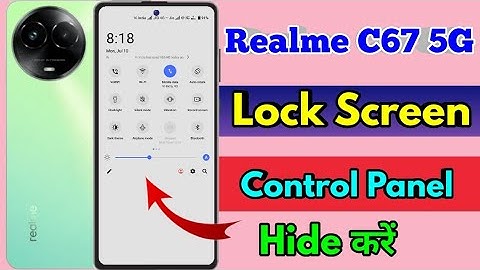 realme c67 lock screen notification panel hide, realme c67 notification bar off
