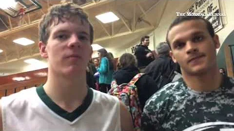 Elyria Catholic's Jacob Kuchta and Ceevan Shelton ...