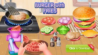 Perfect Burger Homemade Recipe - Girl Cooking Game (How to make Burger at Home) screenshot 1